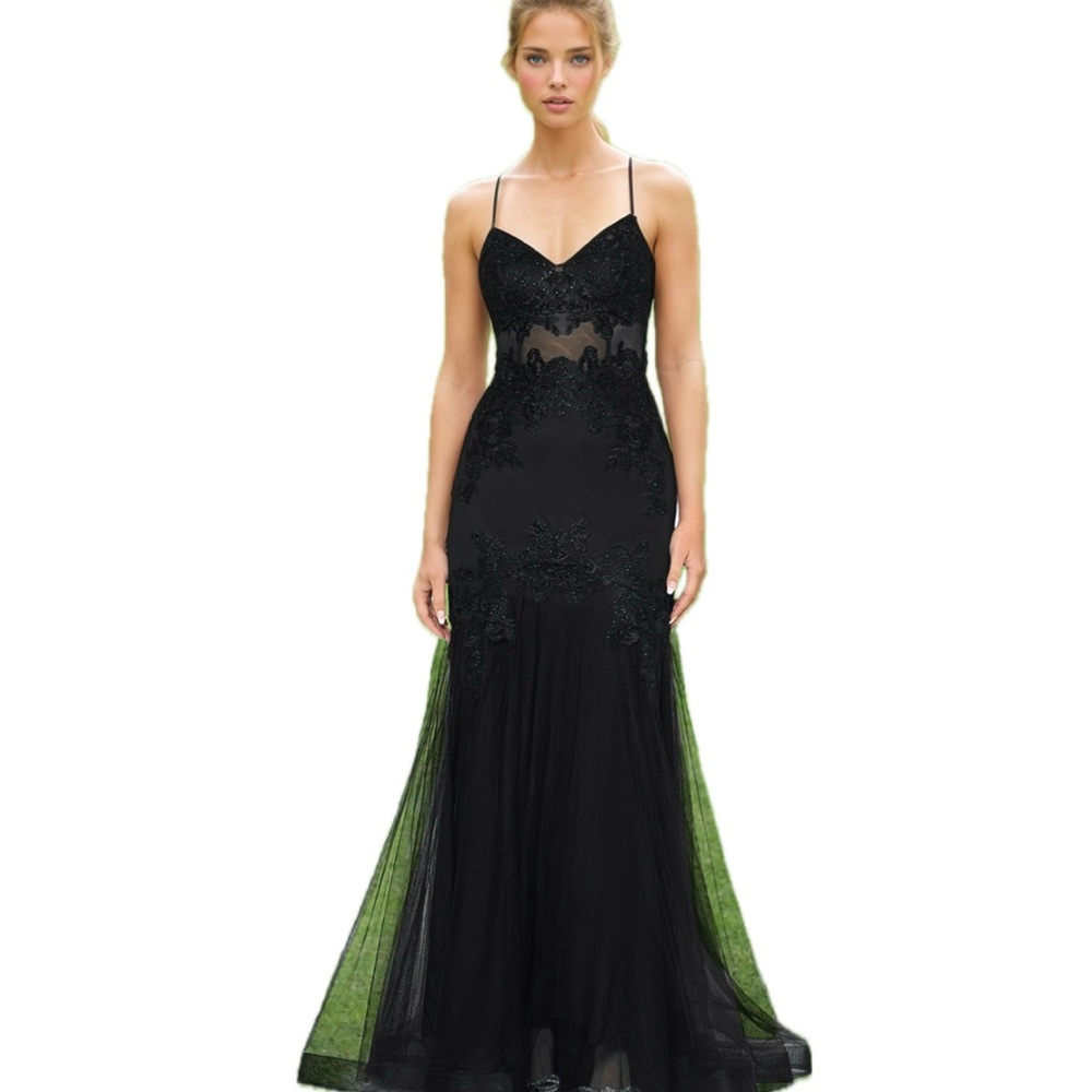 Elegant Black Evening Gown